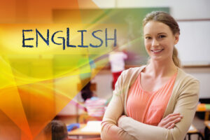 teacher teaching English